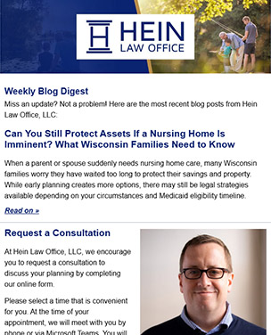 Estate Planning Newsletter - Subscribe Today!